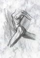 Michael Hensley Drawings, Female Form 30